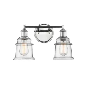 15 in. Vanity Light 2 Lights Chrome Finish