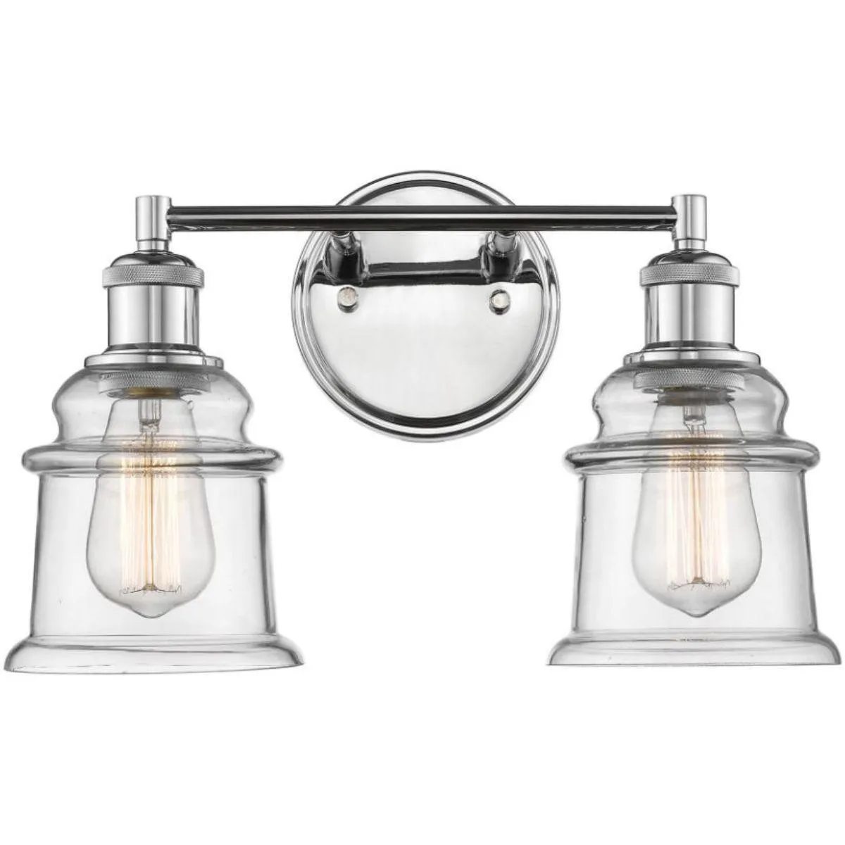 15 in. Vanity Light 2 Lights Chrome Finish