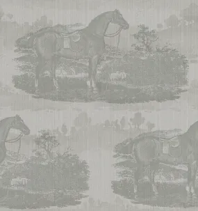 17-09-023-10 Wallpaper Horse Toile Dove