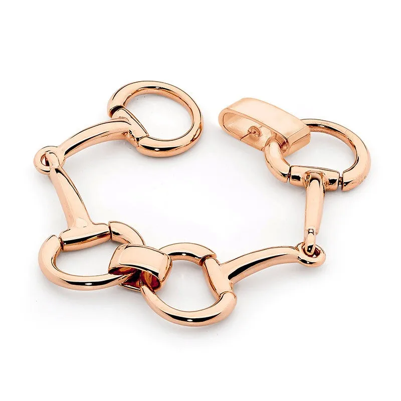 9ct Rose Gold Classical Bit Bracelet