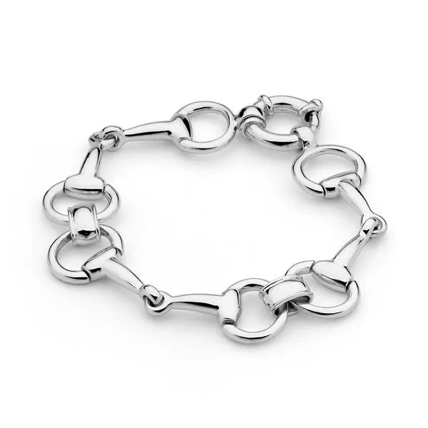 9ct White Gold Timeless Bit Bracelet