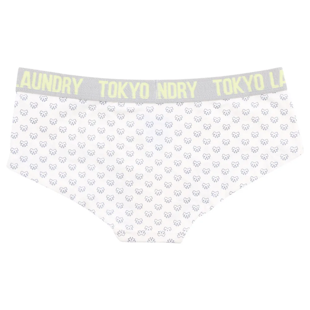 Adeline (3 Pack) Assorted Print Short Briefs In Yellow / Grey / Ivory - Tokyo Laundry