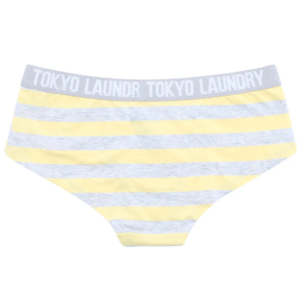 Adeline (3 Pack) Assorted Print Short Briefs In Yellow / Grey / Ivory - Tokyo Laundry