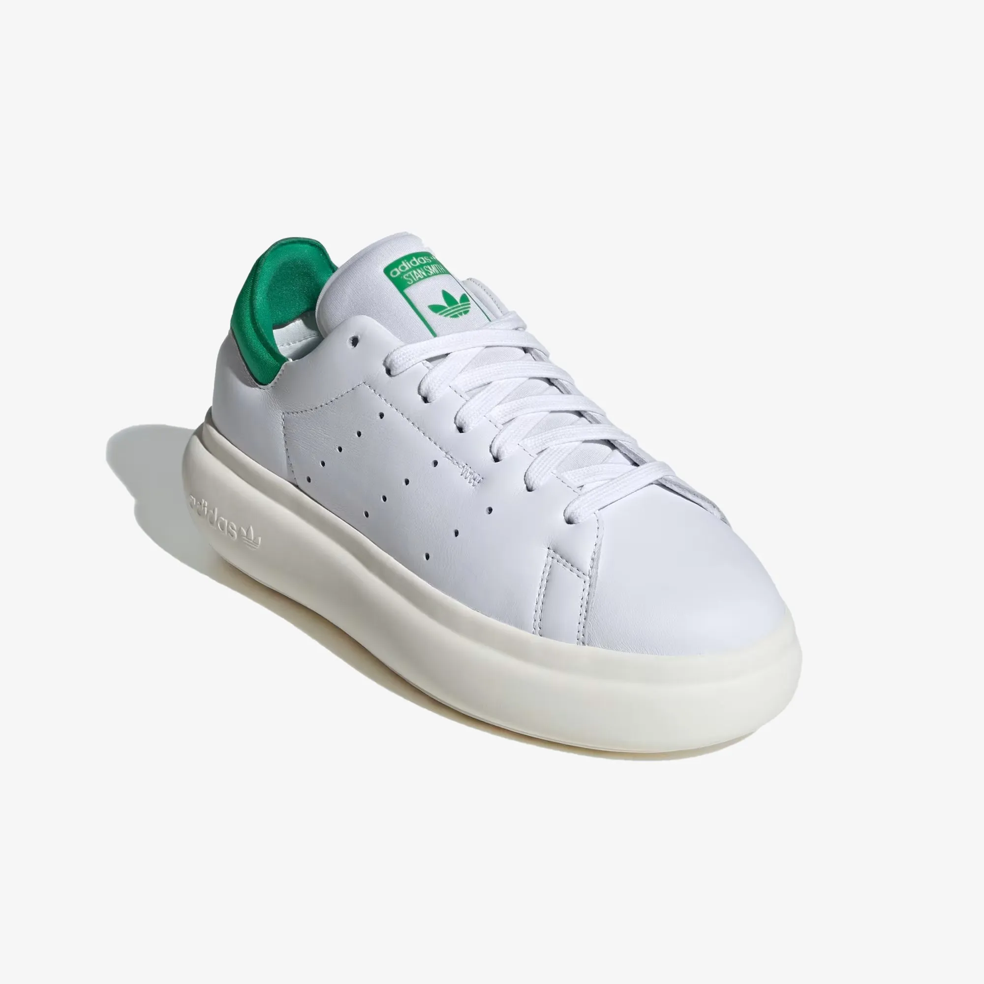 Adidas Originals | WMN'S STAN SMITH PF  { CLOUD WHITE/OFF WHITE/GREEN