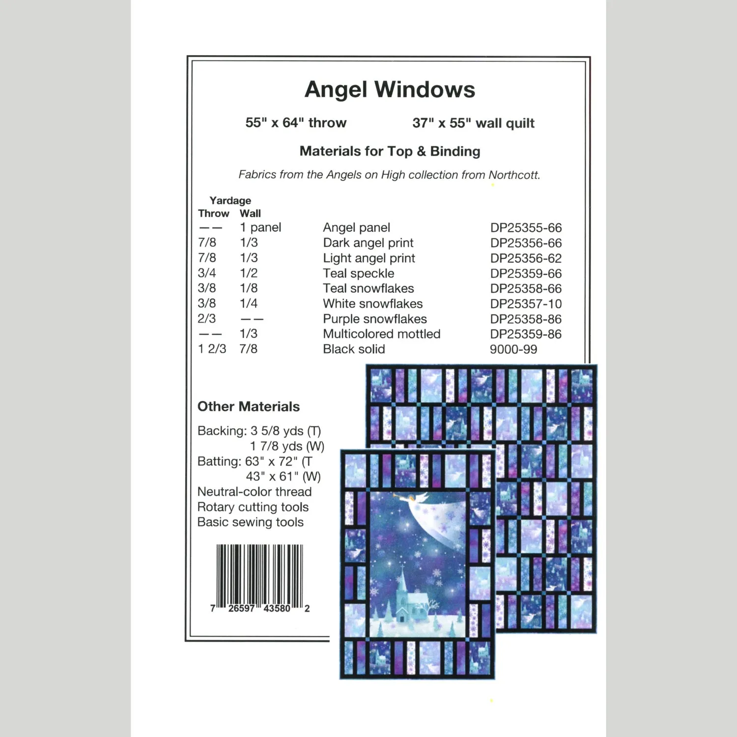 Angel Windows Quilt Kit