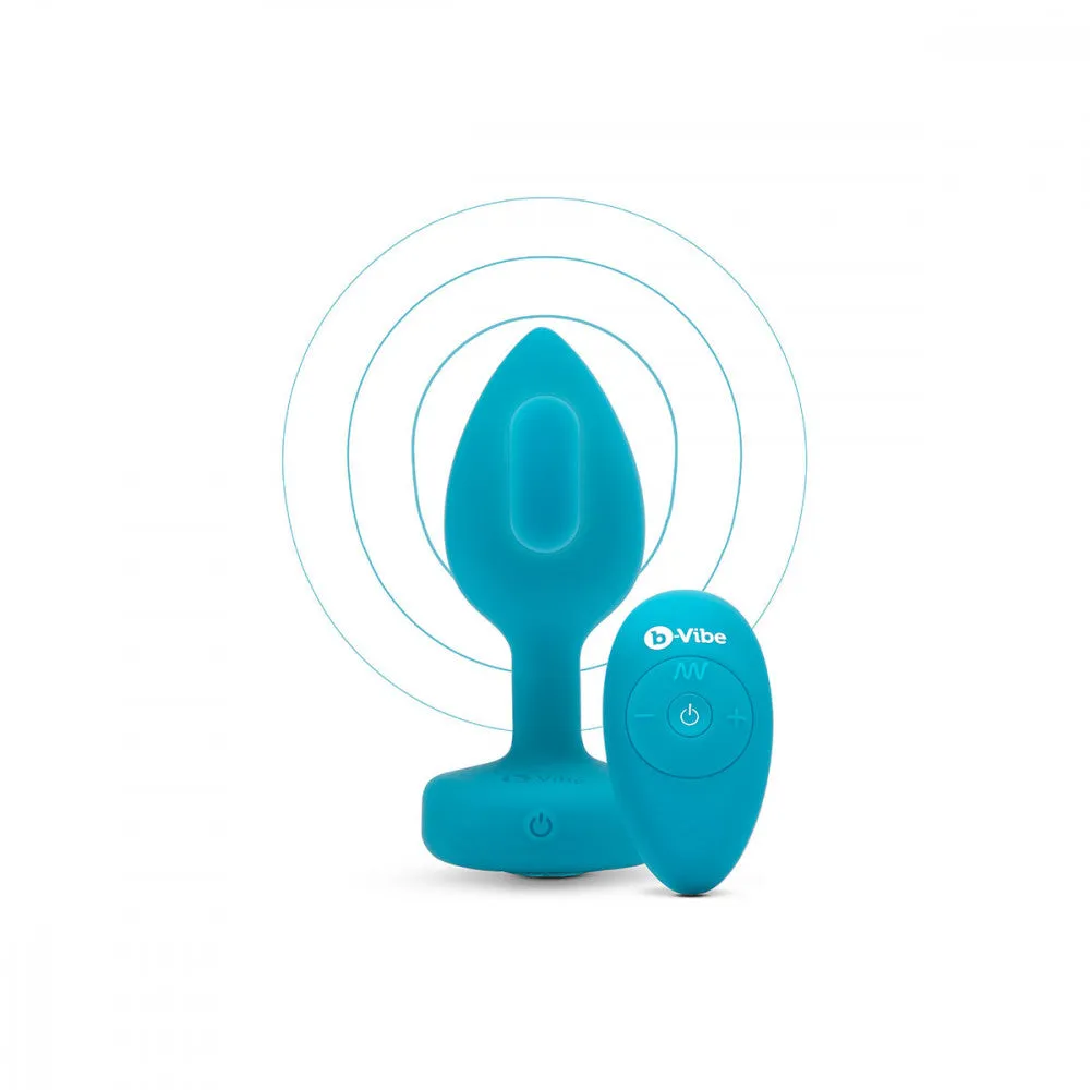 B-Vibe Vibrating Jewel Plug in Teal