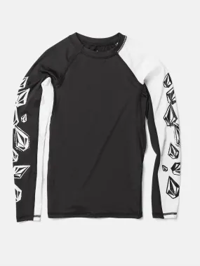 Big Boys Stone Jester Long Sleeve Shirt - Black White