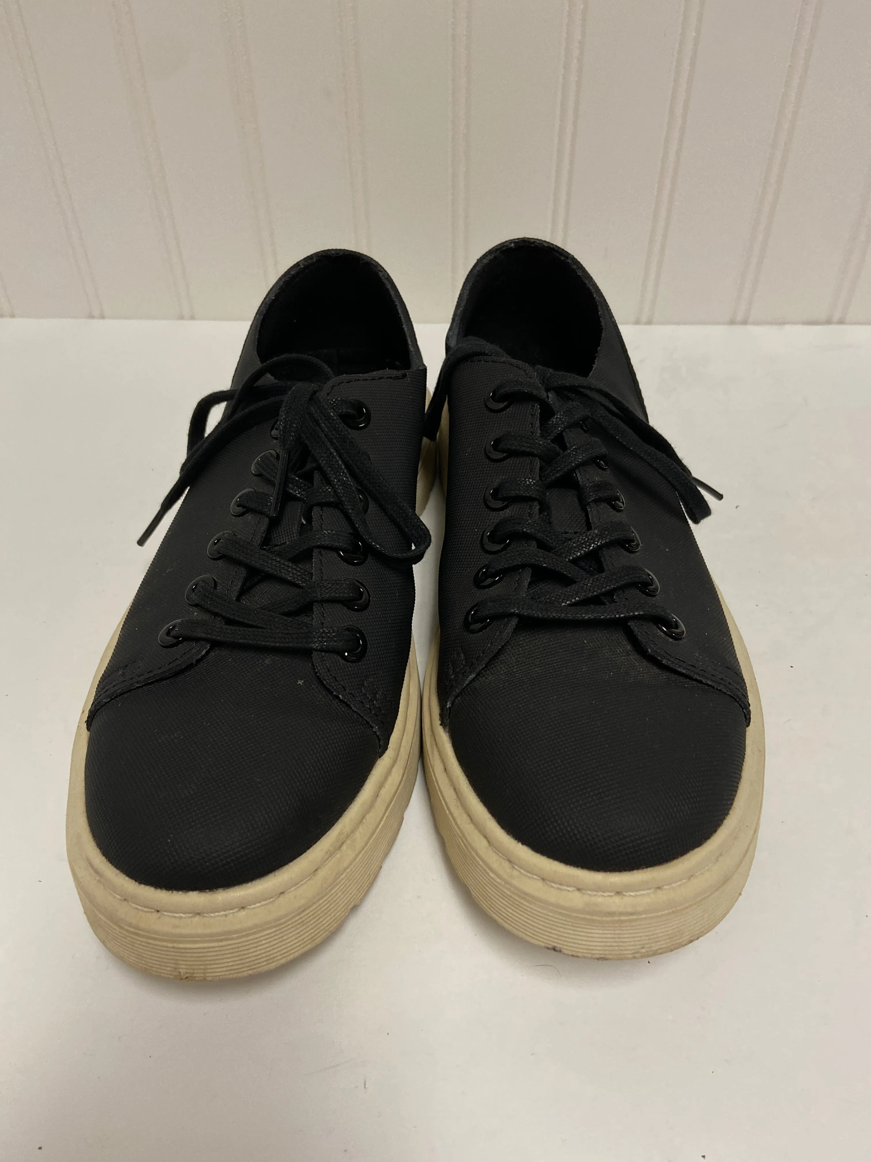 Black & Cream Shoes Sneakers Dr Martens, Size 7