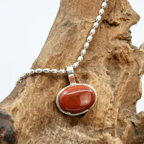 Carnelian Edged Set Pendant