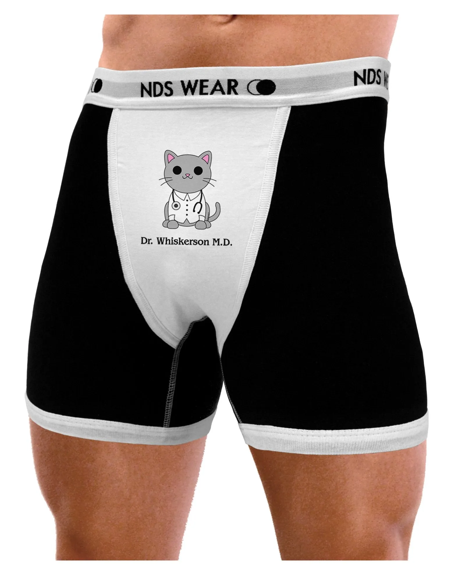 Dr Whiskerson MD - Cute Cat Design Mens Boxer Brief Underwear by TooLoud