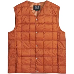 Gilet Unisex Taion - V Neck Button Down Vest - Arancione