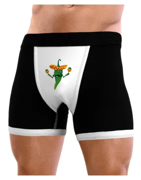 Green Hot Mexican Chili Pepper Mens Boxer Brief Underwear