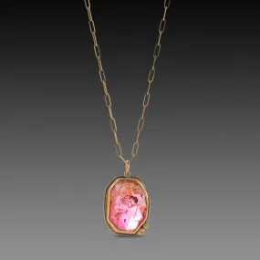 Luminous Pink Tourmaline Necklace