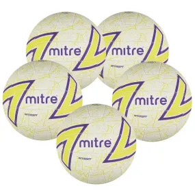 Netball - Mitre Intercept - Pack of 5 - Indoor & Outdoor