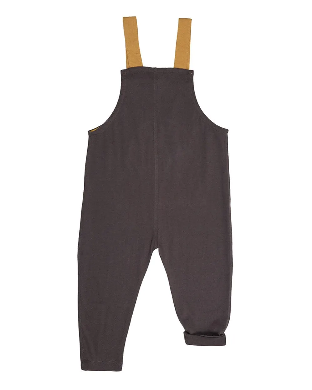 Plain Dungarees with Hello Embroidery