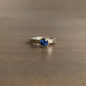 Sapphire Round Ring