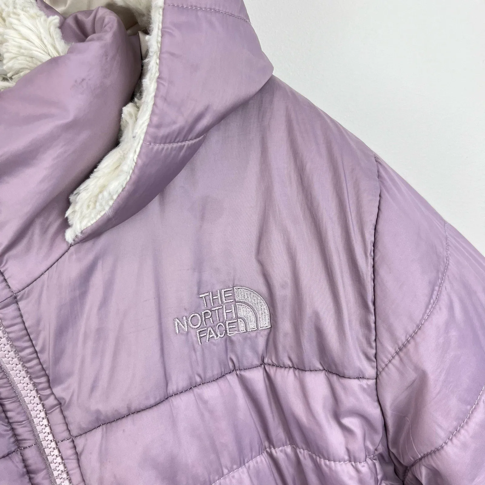 The North Face Girls Mossbud Swirl Parka Ashen Purple Girls Large 14/16